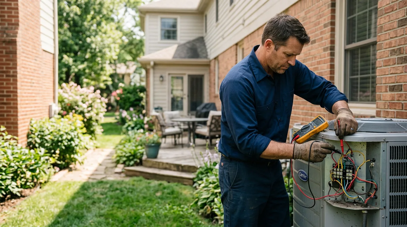 HVAC technician working near Newburg, WV